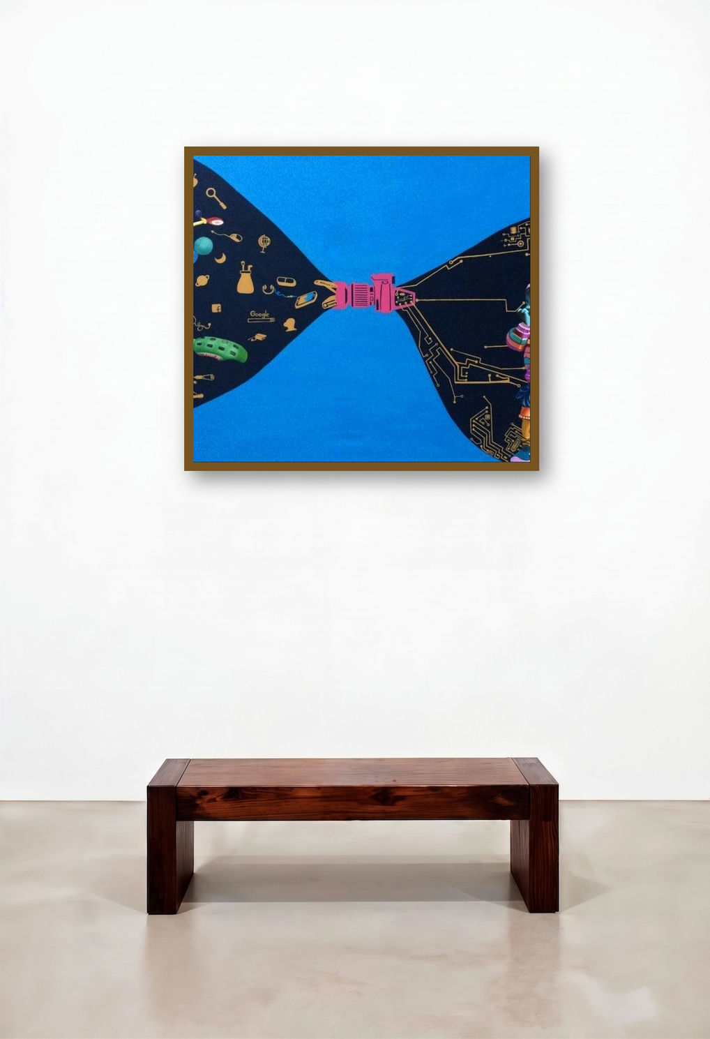 Choose Future (Childhood Dreams) by artist Jitendra Saini displayed in a Industrial Family Room