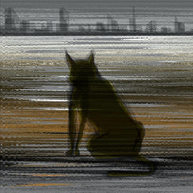 Animals Digital Painting digital art titled 'Cityscape 1', 15x14 inches, by artist Jaydev Biswal on canvas