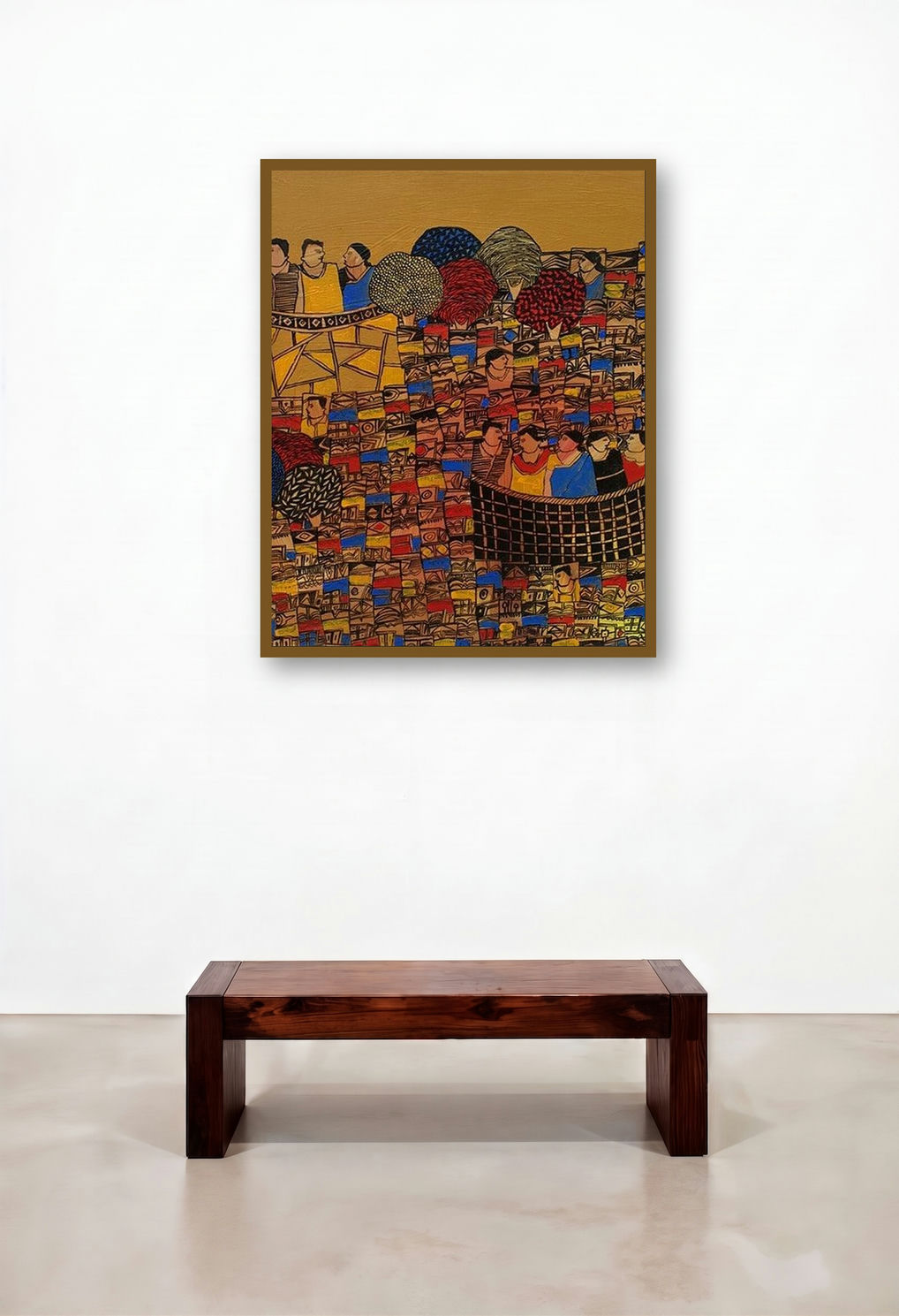 Cityscape 7 (Golden Cityscape)