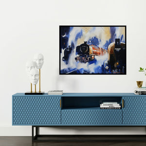 Preview of 'Classic Old Ii' Painting by Ananta Mandal shown on a wall in a furnished room.