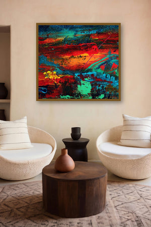 Colormix (Color Fusion) by artist Rainer Clemens Merk displayed in a Curated gallery