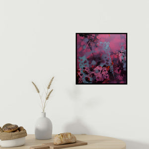 In-situ view of Asif Sharief Shaikh's 'Colors Of Life 129' painting in a room