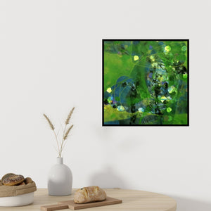 In-situ view of Asif Sharief Shaikh's 'Colours Of Life 12' painting in a room