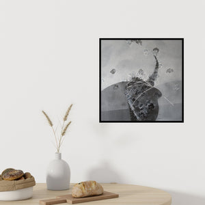 In-situ view of Asif Sharief Shaikh's 'Colours Of Life' painting in a room