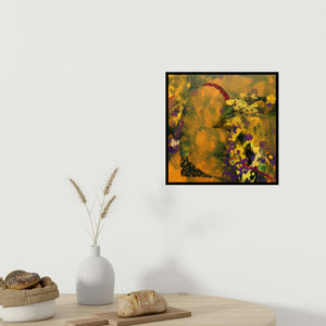 In-situ view of Asif Sharief Shaikh's 'Colours Of Life 134' painting in a room