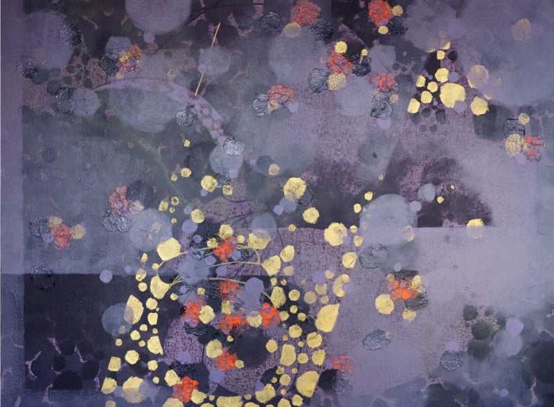 Colours Of Life 300' abstract acrylic painting by artist Asif Sharief Shaikh, 36x48 inch, on canvas