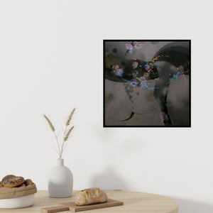 In-situ view of Asif Sharief Shaikh's 'Colours Of Life 6' painting in a room