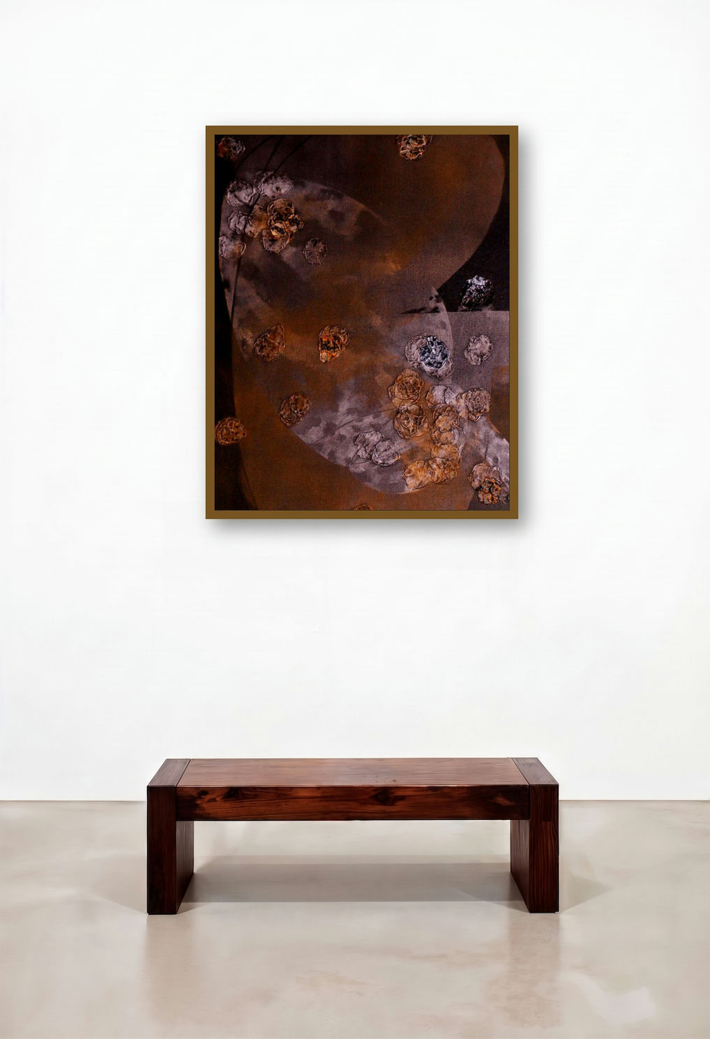 Colours Of Life 1 (Emergence) by artist Asif Sharief Shaikh displayed in a Eclectic Library
