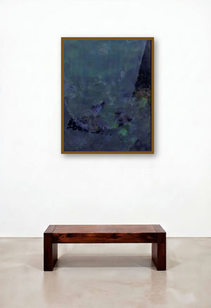 Colours Of Life 8 (Submerged Depths) by artist Asif Sharief Shaikh displayed in a Urban Loft Family Room