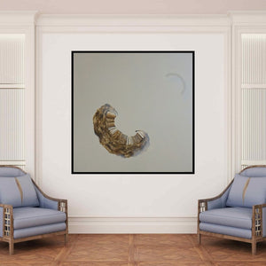 In-situ view of Anand More's 'Comb 3' painting in a room