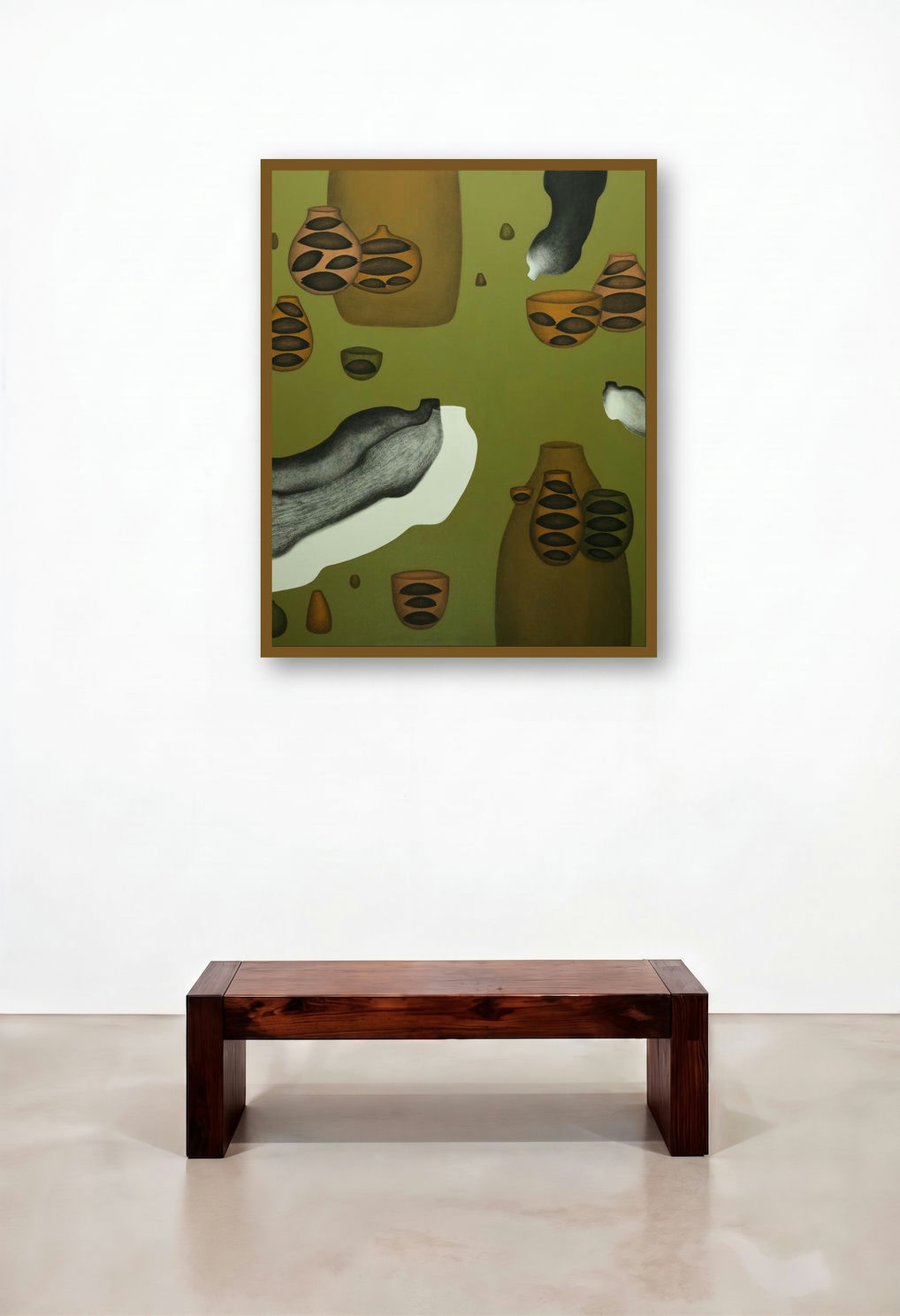 Communication 2 (Vessel and Void) by artist Pravin Shinde displayed in a Transitional Study