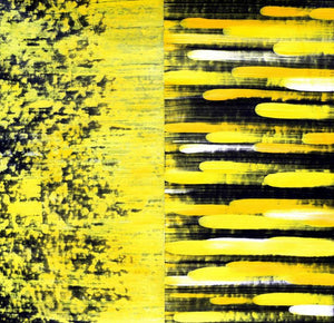 Abstract acrylic painting titled 'Composition 283', 45x43 inches, by artist Sumit Mehndiratta on Canvas