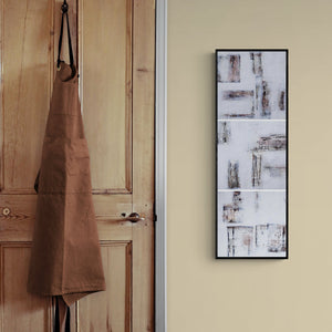 In-situ view of Goutam Mukherjee's 'Conceptual Dreams (Memory Traces)' painting in a room