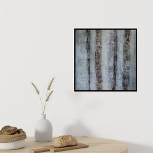 In-situ view of Goutam Mukherjee's 'Conceptual Dreams' painting in a room