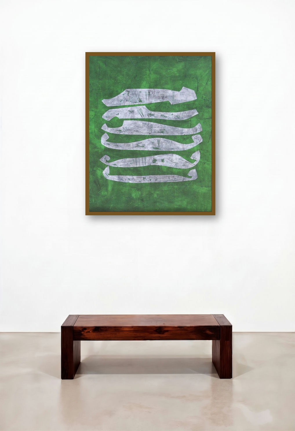 Concurrent Layer Abstract by artist Mohit Bhatia displayed in a Designer Library