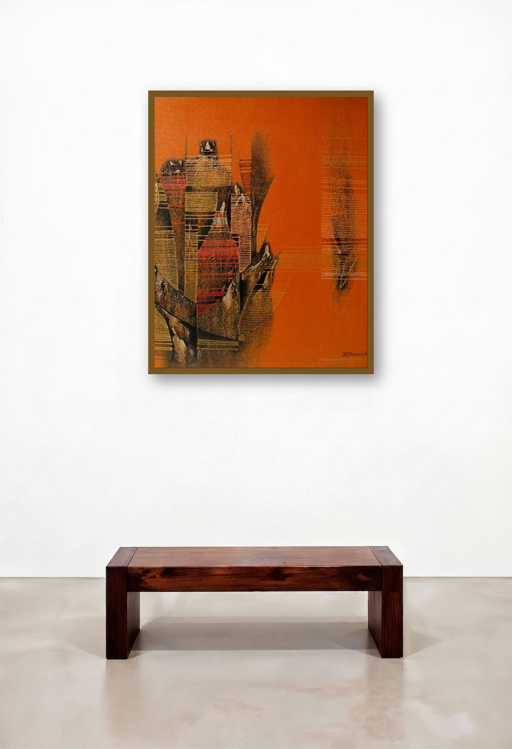 Conquer Orange Abstract