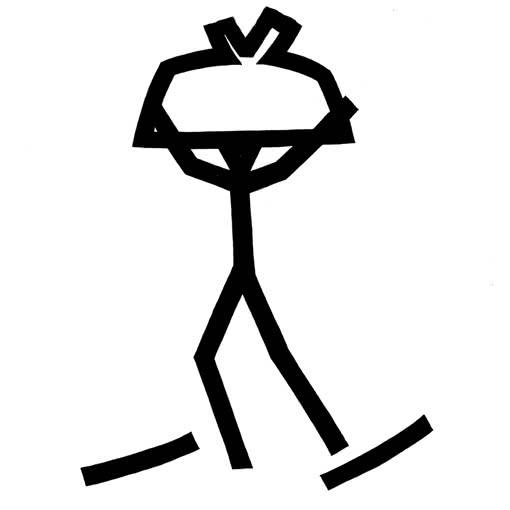 Lifestyle ink drawing titled 'Coolie', 12x12 inches, by artist Ashok Hinge on Board