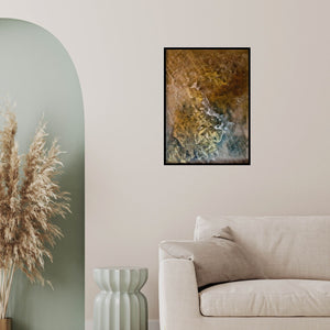 In-situ view of Shuchi Khanna's 'Copper' painting in a room