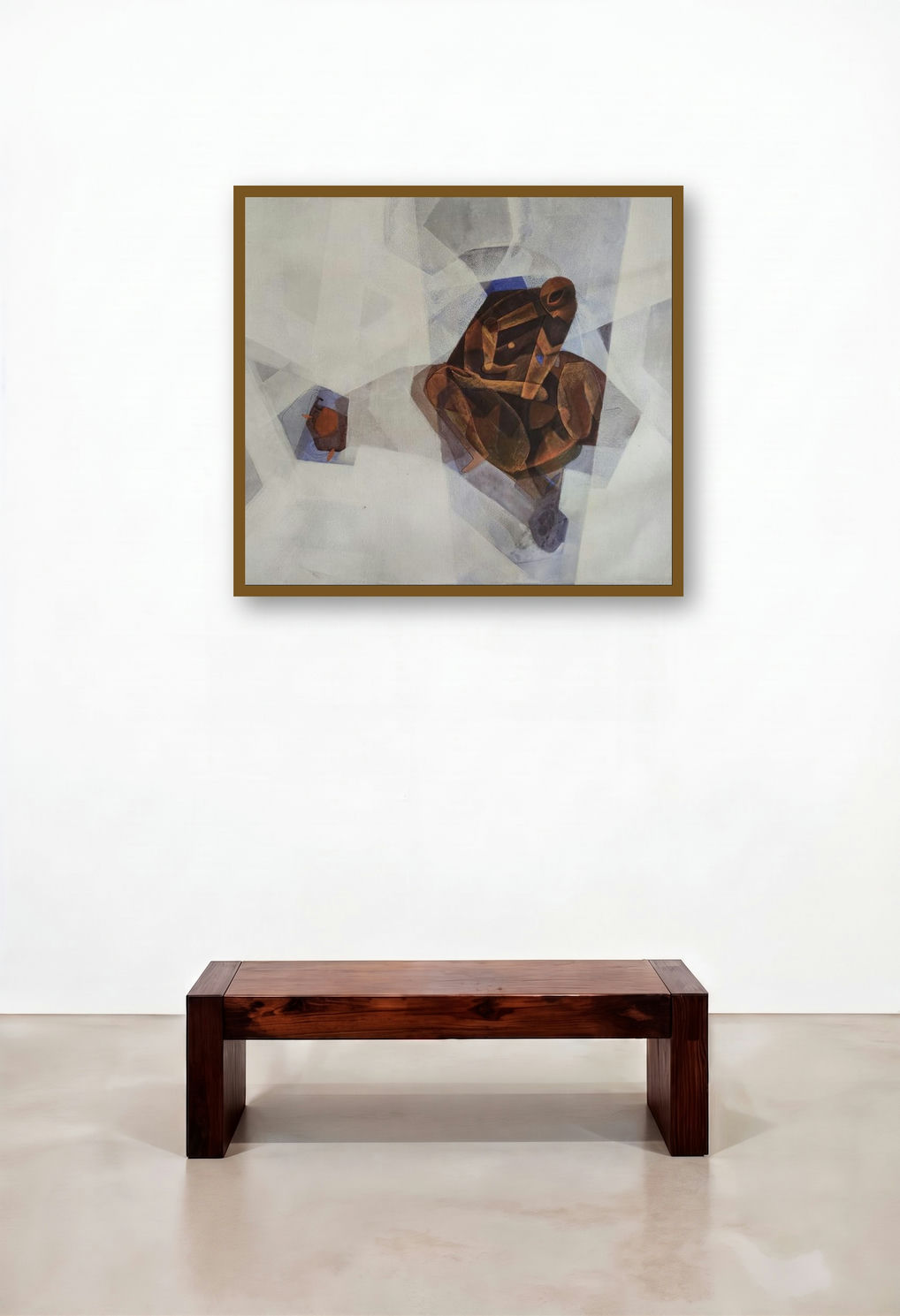 Cosmic Play (Hidden Depths) by artist Pratik Risbud displayed in a Contemporary Luxury Home Office