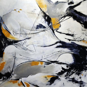 Landscape acrylic painting titled 'Creative Landscape', 36x36 inches, by artist Sanjay Dhawale on Canvas