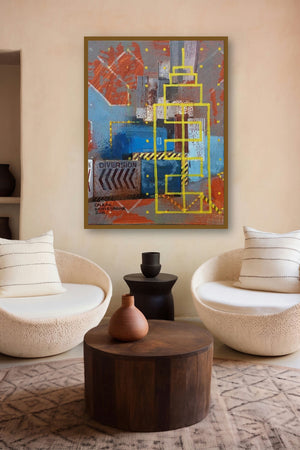 Culture Underconstruction 2 (Urban Diversion) by artist Onkar Kshirsagar displayed in a Contemporary gallery