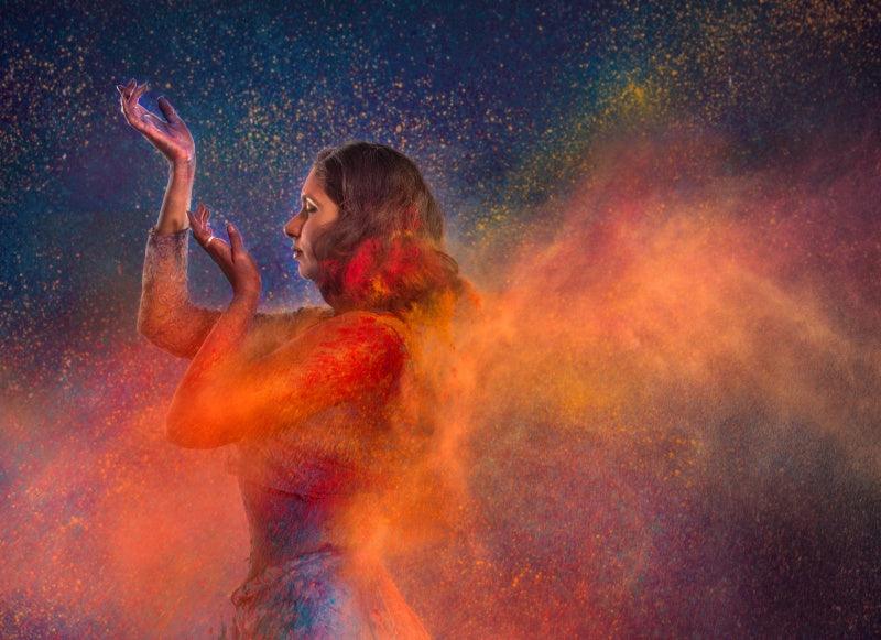 Figurative photography titled 'Dancing women 11', 11x16 inches, by artist Harrashad Kaamble on