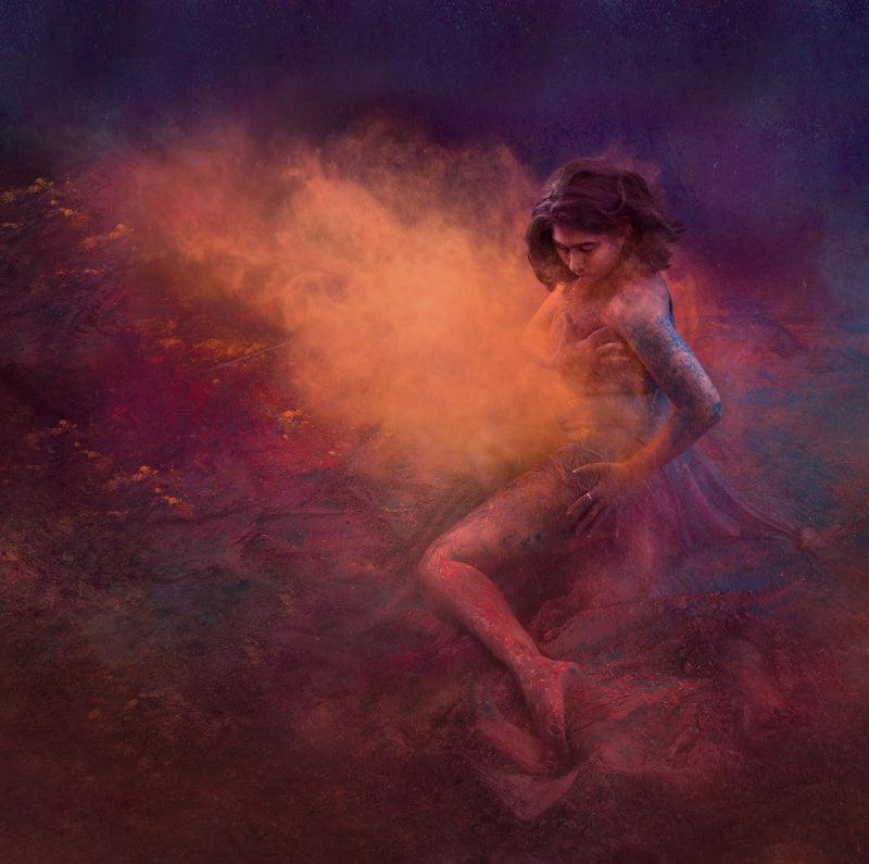 Figurative photography titled 'Dancing women 15', 11x12 inches, by artist Harrashad Kaamble on