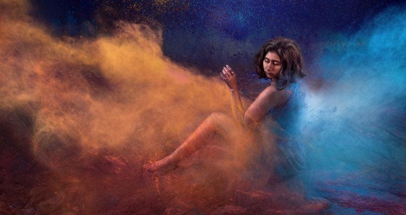 Figurative photography titled 'Dancing women 16', 11x21 inches, by artist Harrashad Kaamble on