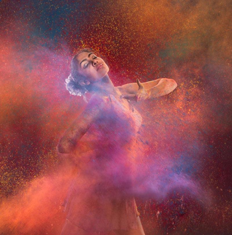 Figurative photography titled 'Dancing women 4', 12x11 inches, by artist Harrashad Kaamble on