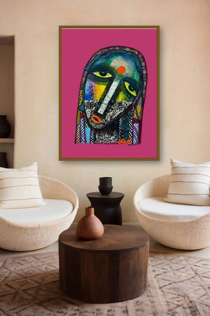 Dark To Bright (Inner Reflection) by artist Arun K Mishra displayed in a Contemporary gallery