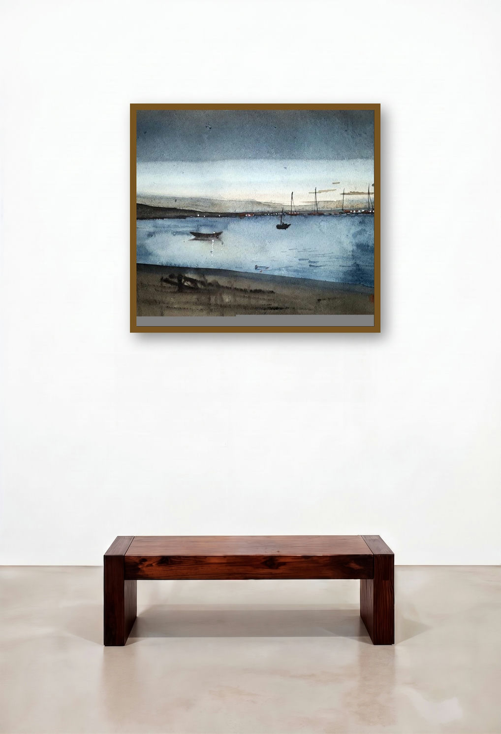 Dawn At Lake Crowes Nest Canada (Twilight's Embrace) by artist Arunava Ray displayed in a Classic Bedroom
