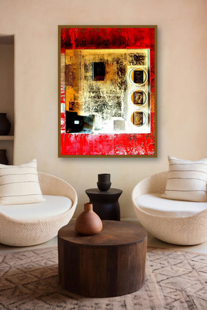 Decorative Assemblages Vii by artist Vivek Rao displayed in a Contemporary Exhibition gallery