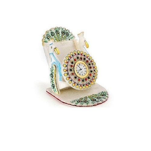 Lifestyle craft titled 'Decorative Mobile Stand', 5x4x4 inches, by artist Ecraft India on Marble