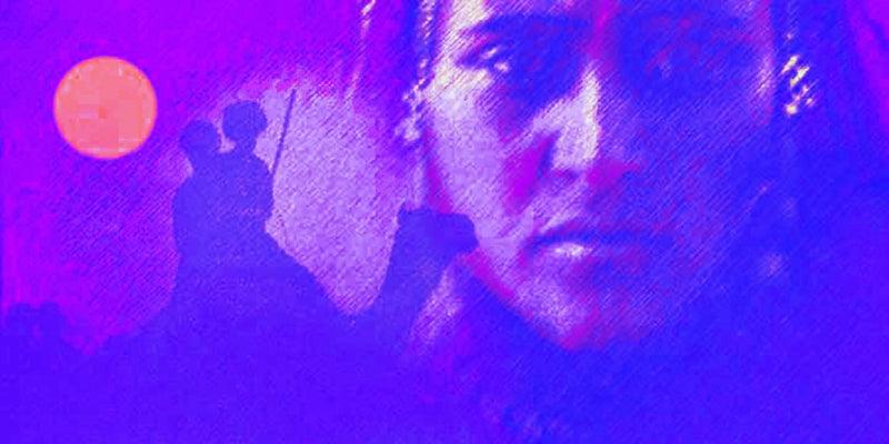 Abstract Digital Painting digital art titled 'Desert Lovers', 15x30 inches, by artist PANNA JAIN on canvas