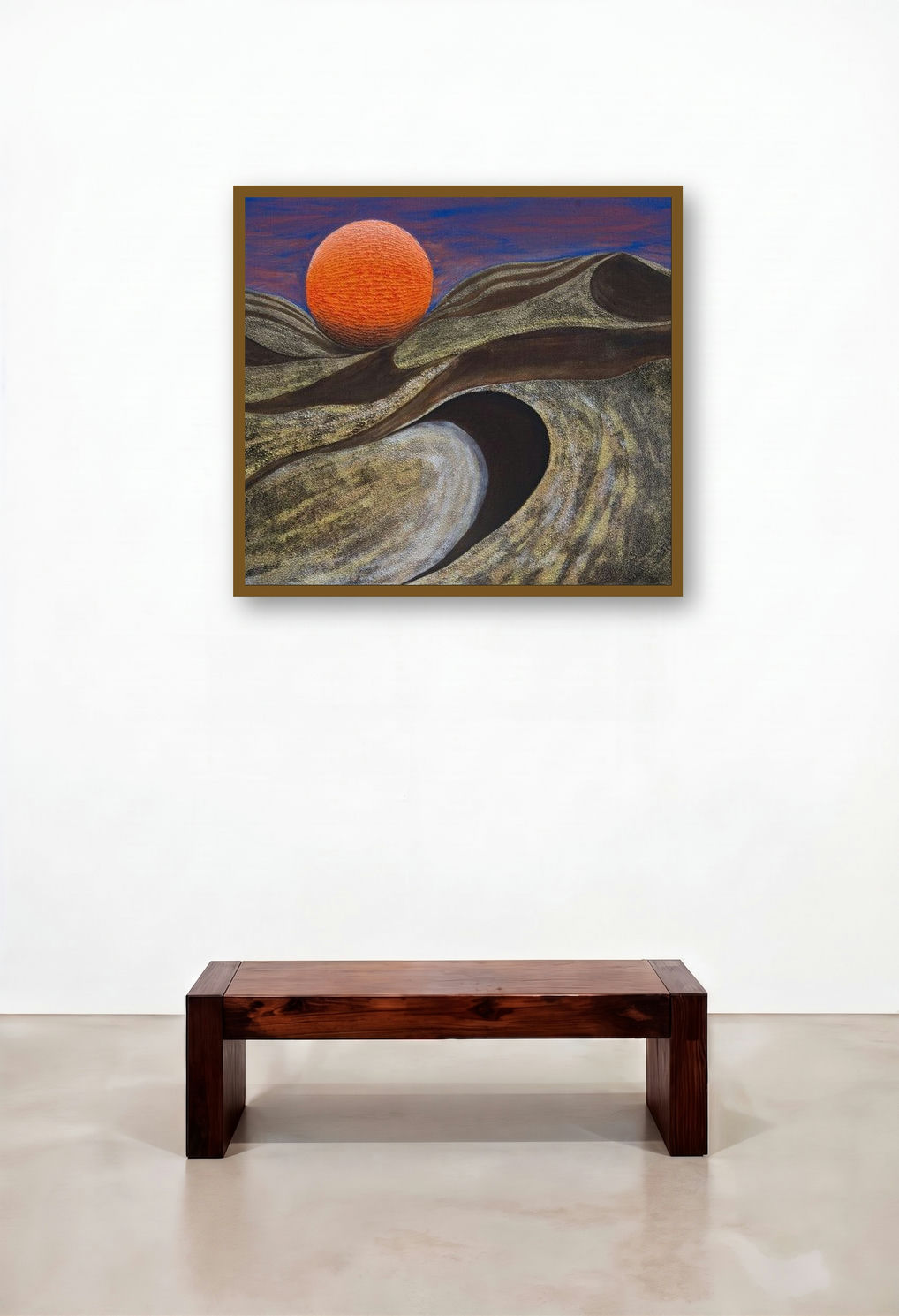 Dessert (Sphere of Influence) by artist Mamoon Nomani displayed in a Contemporary Library