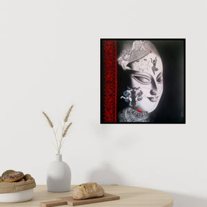 In-situ view of Uttara Joshi's 'Devi 35 (Divine Feminine)' painting in a room