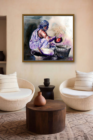 Dishwasher Women (Rhythms of Daily Life) by artist Srv Artist displayed in a Designer gallery