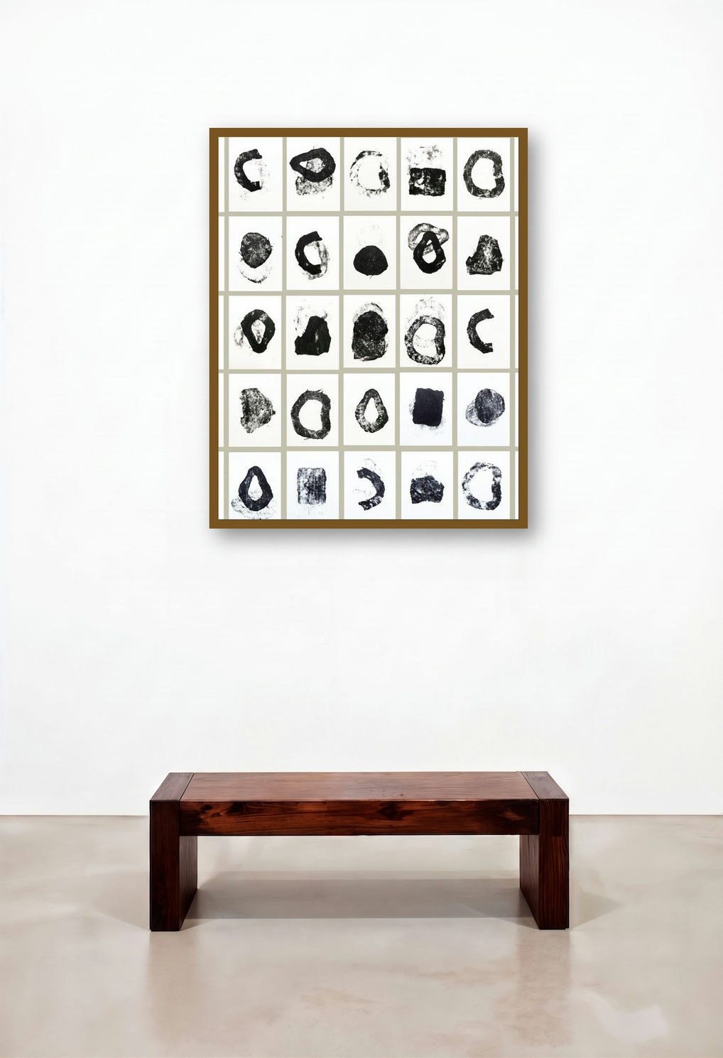 Distortion 6 (Variations on a Theme) by artist Bhuneshwar Azaad displayed in a Transitional Reception Area