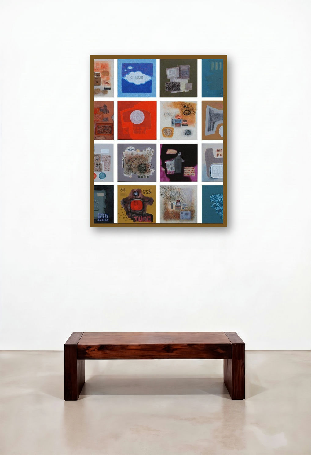 Distortion Ii (Visual Poems: A Compendium of Urban Fragments) by artist Bhuneshwar Azaad displayed in a Eclectic Hotel Suite