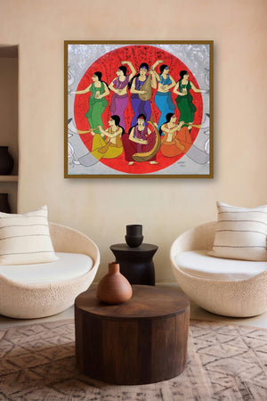 Ditty (Symphony of the Cosmos) by artist Chetan Katigar displayed in a Luxury gallery