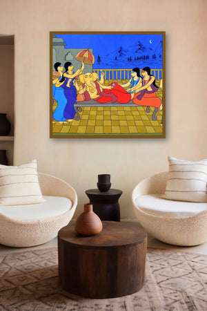 Divine Castle (Royal Treatment) by artist Chetan Katigar displayed in a Designer gallery