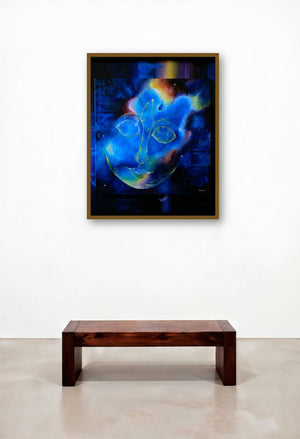 Divine Forgiveness by artist Drishti Vohra displayed in a Elegant Hotel Suite