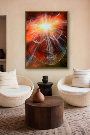 Divine Light I by artist Drishti Vohra displayed in a Designer gallery