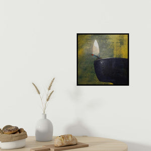 In-situ view of Gopal Pardeshi's 'Diya (A Beacon of Hope**)' painting in a room