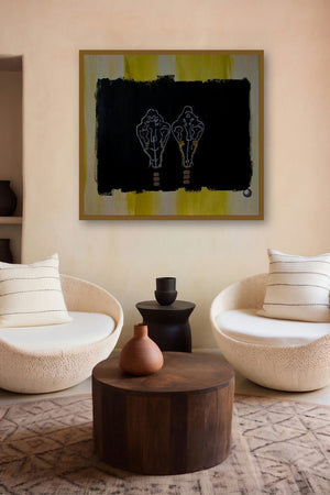 Dog And Wolf by artist Marco Antonio Abbagnara displayed in a Designer gallery