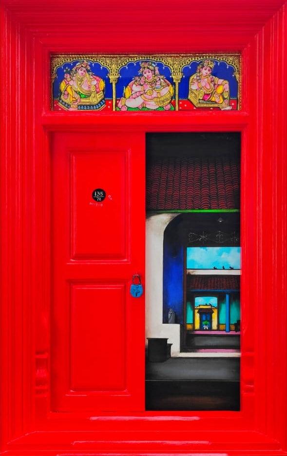 Door 1 by K R Santhanan Krishnan | ArtZolo.com