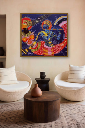 Dream Girl 5 by artist Bhaskar Lahiri displayed in a Curated gallery