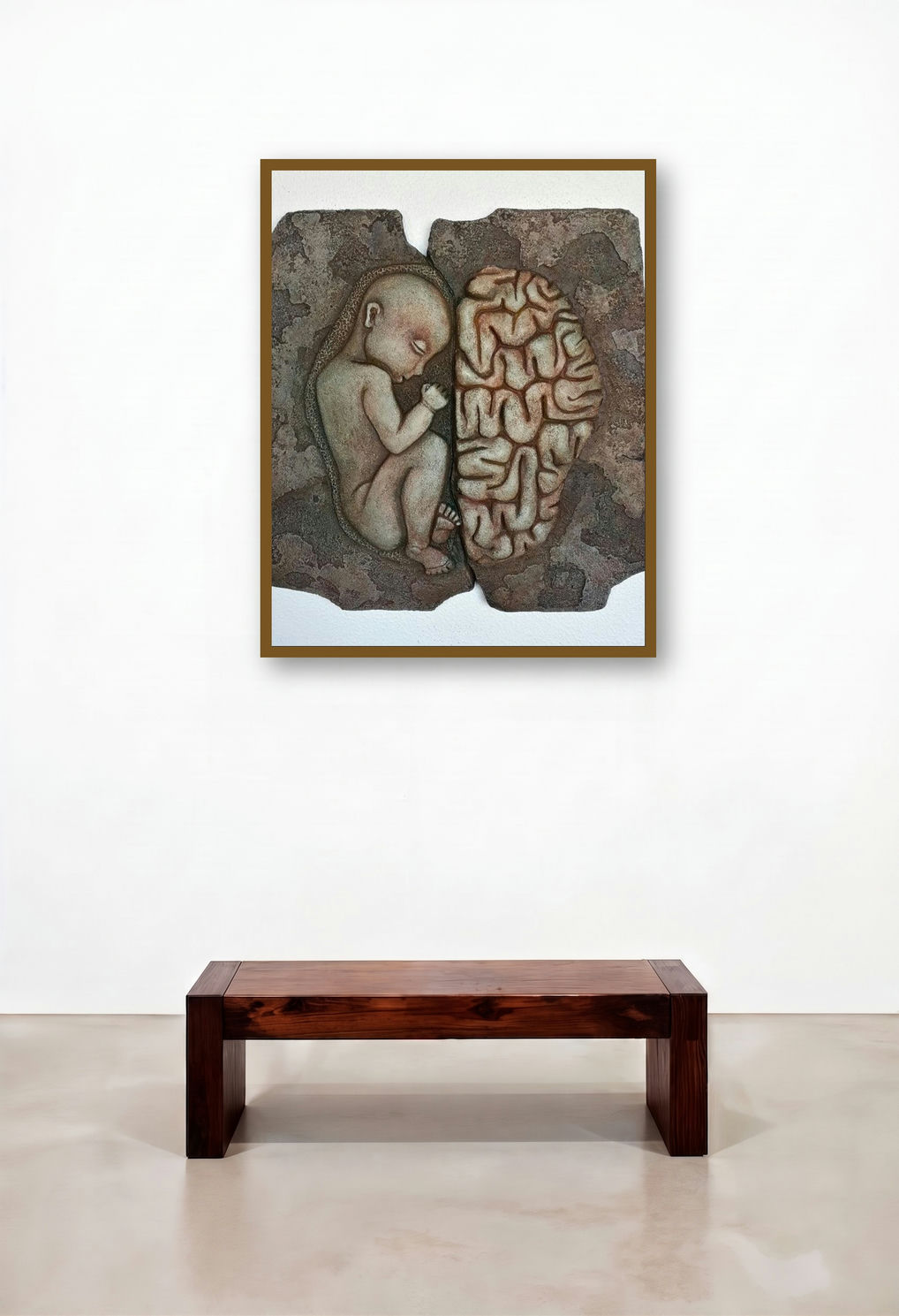 Dream Journey 2 by artist Shashikant Charbe displayed in a Industrial Reception Area