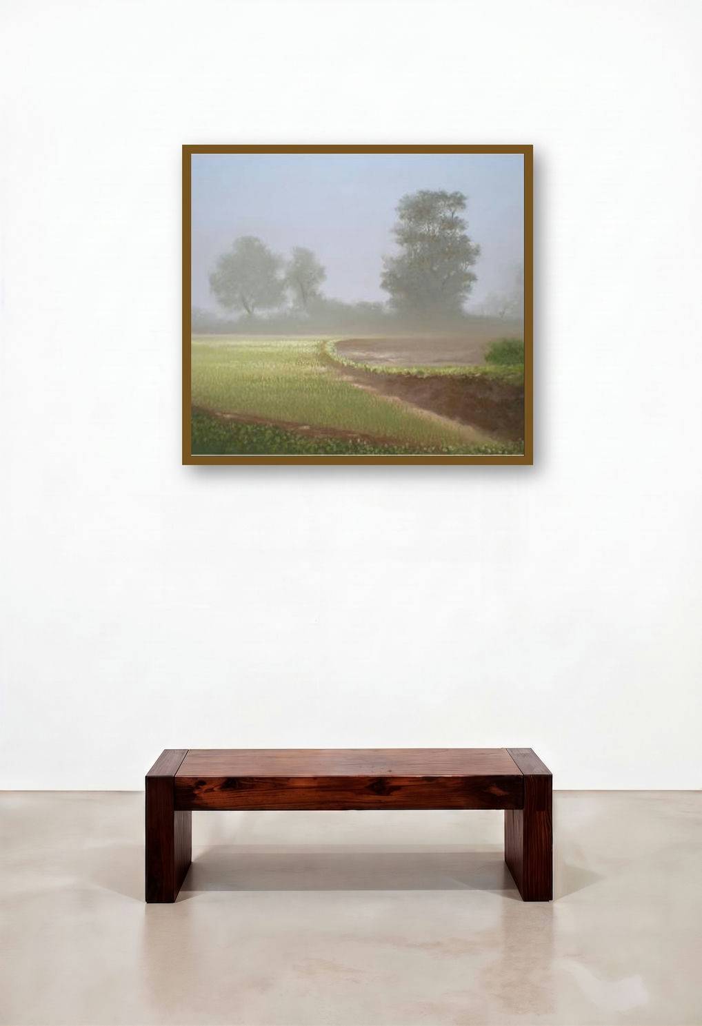 Drizzle by artist Fareed Ahmed displayed in a Art Deco Living Room