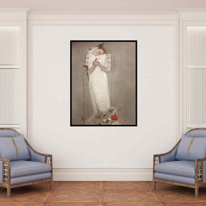 In-situ view of Mintu Mallick's 'Durga 2' painting in a room